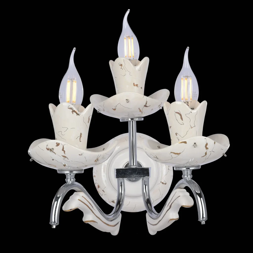 لوستر دیواری سه لامپ - لوستر شهیدی